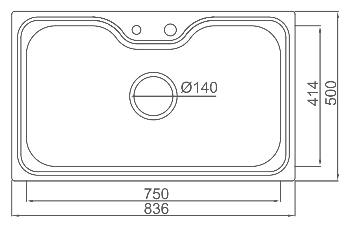 帕布洛不銹鋼水槽LGP810CC