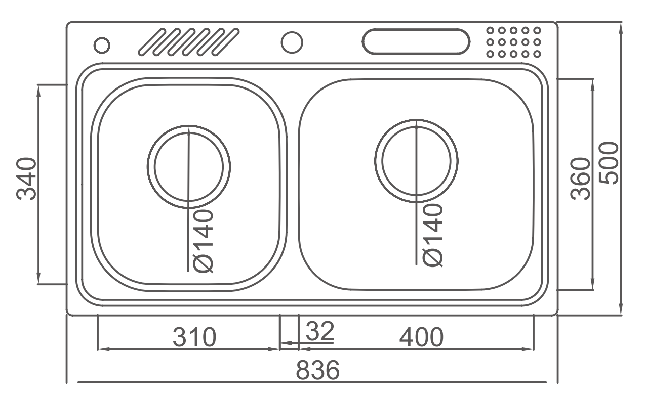 帕布洛不銹鋼水槽LGP920EE